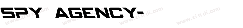 Spy Agency字体转换